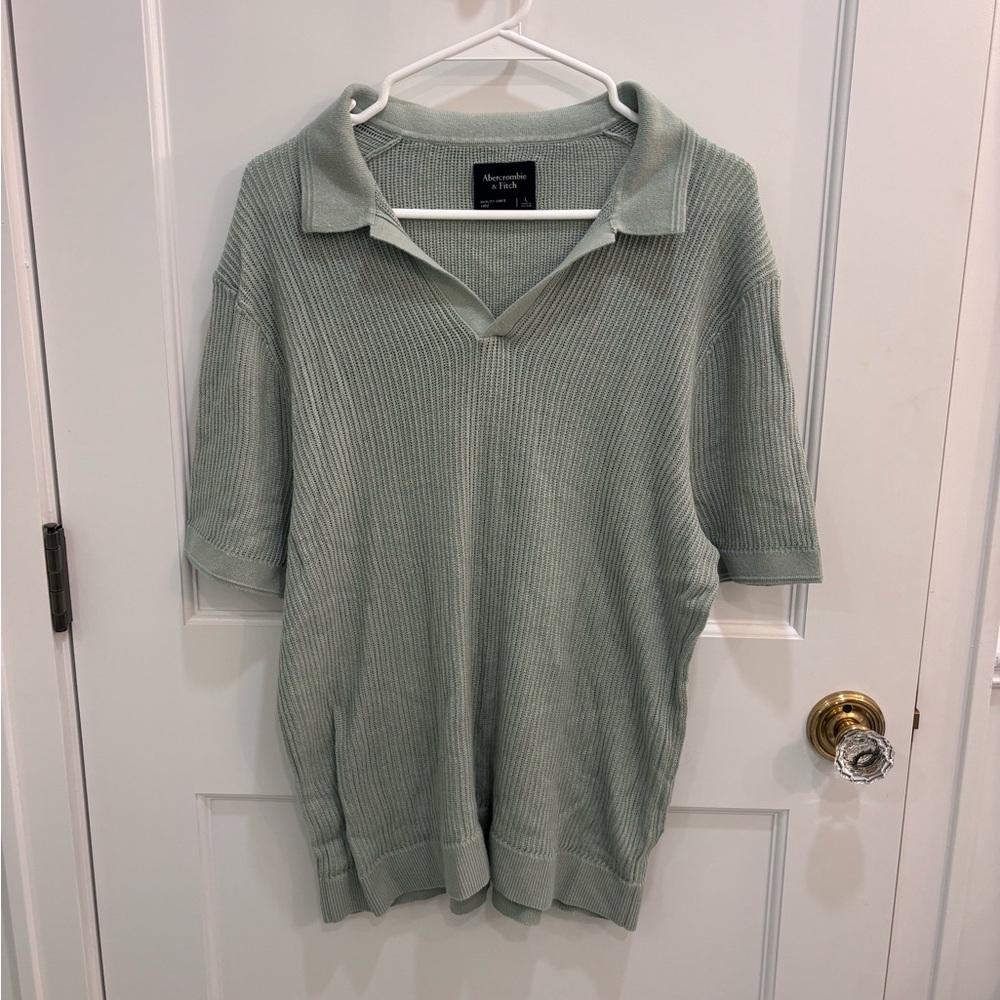 Men’s Abercrombie and Fitch Knit Polo Shirt